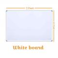 1.5ft x 2ft Dry Erase White Board Hanging Writing Drawing & Planning Whiteboard & Black Board. 
