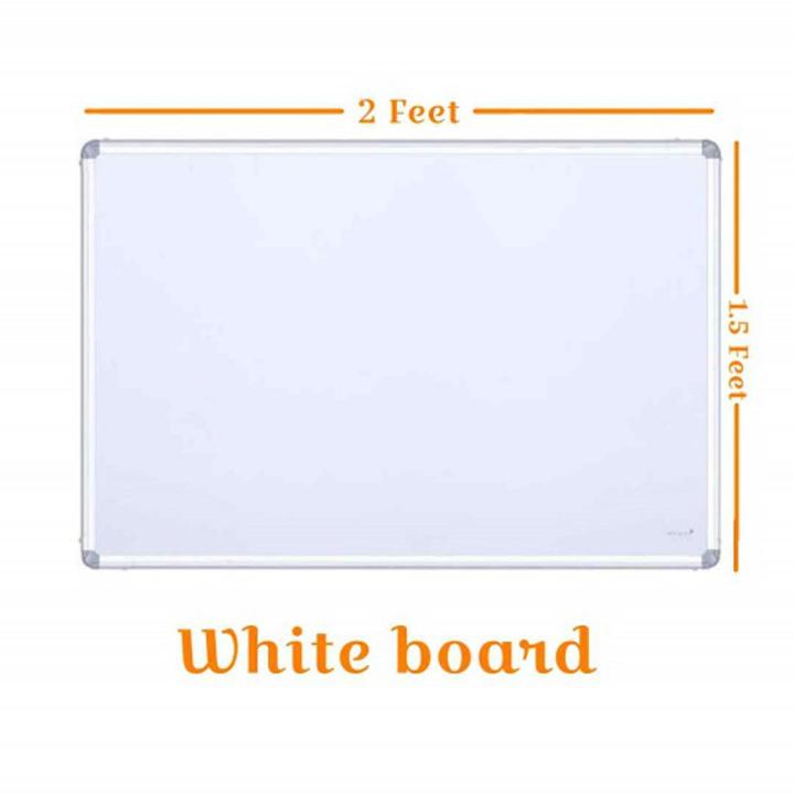 1.5ft x 2ft Dry Erase White Board Hanging Writing Drawing & Planning Whiteboard & Black Board