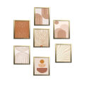 6x8" 7 Pcs Room Decor Frame set, Glass front Wall Picture Frames, Living Room Decor, Bedroom Frames. 