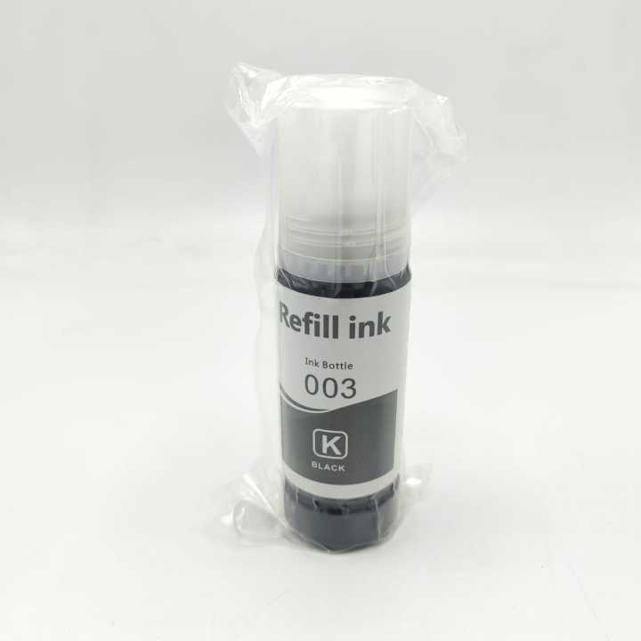 003 Black Refill Inkjet Ink for 003 INK -EPSON L3110, L3150, L3118 Series Printers - 70ml Black Ink with Special Nozzle
