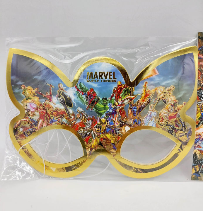 AVENGERS THEME FANCY PAPER MASKS PACK OF 6 MASKS