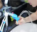 High Elastic Water Faucet Extending Tool Dual Purpose Silicone Gel Water Tap Extension Tooth Wash Room Sink Washing Device. 