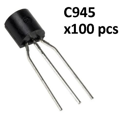 Pack of 100 pcs C945 NPN Transistors