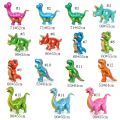 Tyrannosaurus Triceratops Stegosaurus Dinosaur Aluminum Film Balloon Jungle Animal Inflatable Thickened Cartoon Dinosaur Theme Balloon 3D Self Standing Dino Party Decoration Home Decor. 