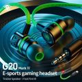 Plextone G20 Mark IV Metal Bass Magnetic Hammerhead Noise Cancelling In-Ear Gaming Earphones Headset with Type C and 3.5mm Jack – Green. 
