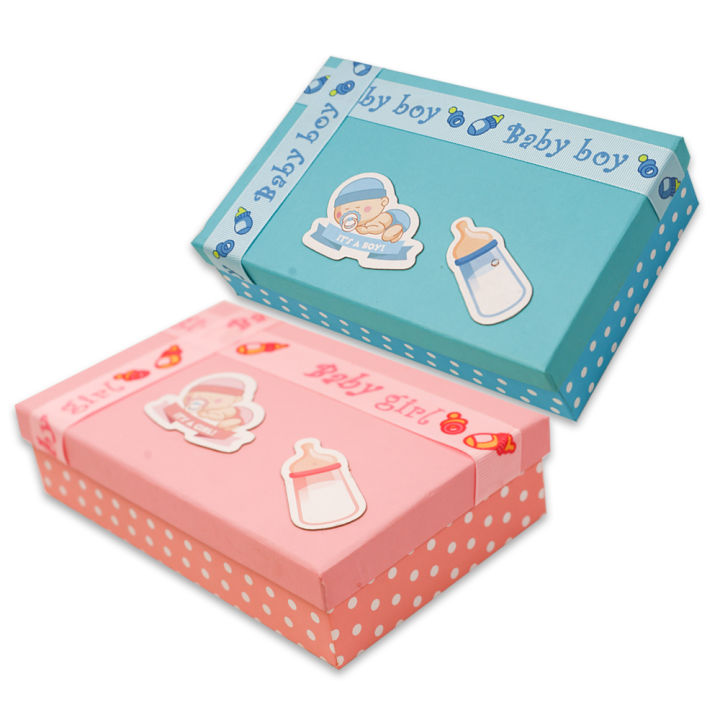 500 Grams Baby Birth Announcement Boxes l Pack of 3 & Pack of 6 l Its a Boy & Its a Girl Announcement Gift Boxes