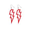 Hollow Lightning earrings Statement Geometric Personality Thunderbolt earrings Acrylic  Geometric acrylic earrings for Daily wear Party accessory Fashion show Gift option Fashion enthusiasts. 