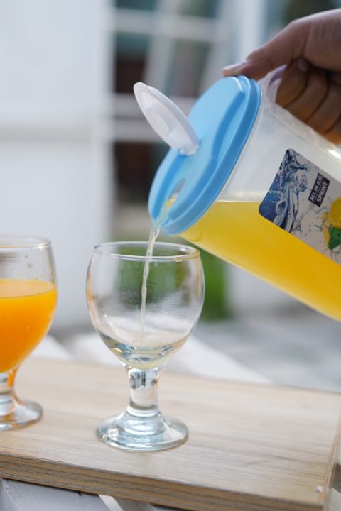 Maxware Household Glass Water Jug With Lid - 1500ml Capacity, Perfect For Juice, Tea, And Fruit Infusions, Stylish Design, Durable, Easy Pouring, Ideal For Home And Entertaining