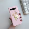 【2023NEW】Case For Samsung Galaxy S10 Plus S10E S 10 e s10plus 10e Case Black Bumper tpu Soft Silicone Cute Letters Phone Cases Back Cover. 