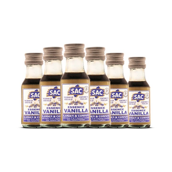Vanilla Essence flavor - Pack of 12 - for cooking, baking and all edibles - 25ml each - SAC