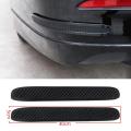 Car Bumper Protector Rubber Strips, Carbon Fibre Front and Rear Side Bumper Guard Cover for SUV MPV Pickup Truck, 2 Pcs. 