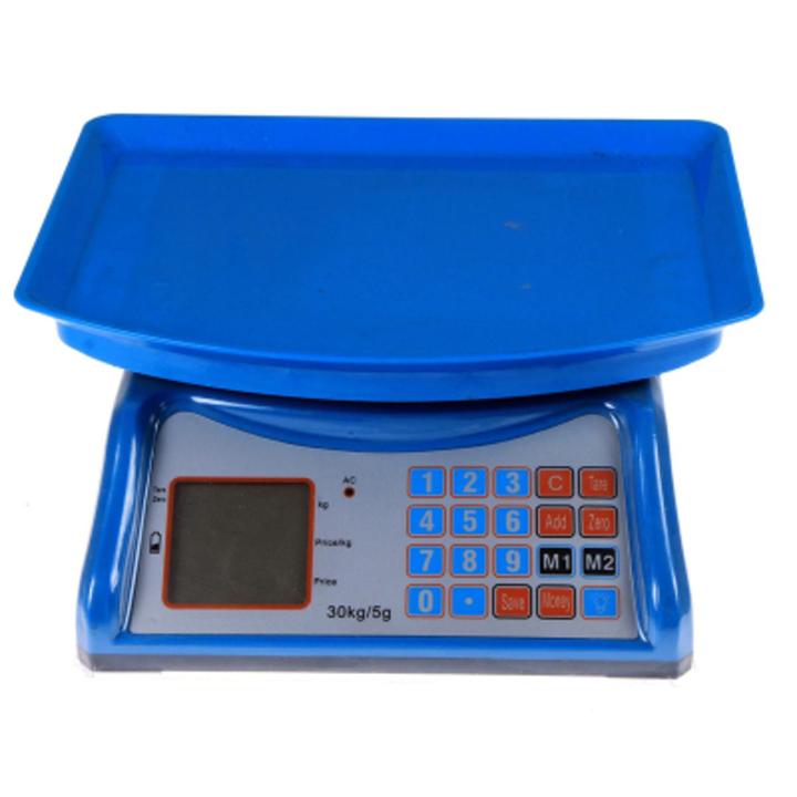 1 gram 30kg Scale to Electronic price computing scale Imported Digital Electronic Computing Price Scale Weight Machine Fruits Vegetables Kitchen Items Meat Chicken NOTE random color will be delivered