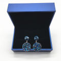 Ms Betti 2023 Zhefanku Spring unique design for lady round maxi stud earrings with crystal from Swarovski for graduataion party. 