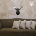 Deer Head Acrylic Mirror Wall Art, Deer Wall Decoration, Animal Mirror Wall Hangings GW010. 