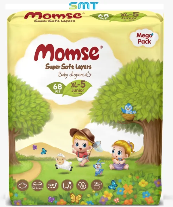 Momse%20Diapers%20Mega%20Pack%20Size%205no%20XL%2012-17kg%20(68%20Pcs%20Pack)%20-%20Image%203