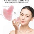 original marble Jade Roller For Face, Rose Quartz Roller and Gua Sha Facial Tool Set - Face Roller. 
