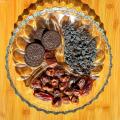 Glass Dry Fruit - Candy Tray with Partitions (Medium) - Transparent. 
