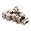 10pcs M6 Barrel Bolts Cross Dowel Slotted Furniture Nut for Beds Crib Chairs. 