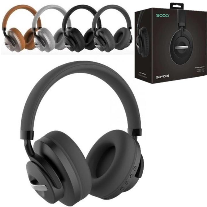 SODO SD-1006 Wireless Headphone Bluetooth v5.0 Hi-Fi Bass Sound SD Card/ FM Radio/ AUX Input