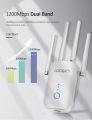 Wifi Range Extender By J00WIN JW-WR758AC 1200Mbps High Speed 2.4G&5.8G Dual Band Wireless Extender Use 4*3 dBi Antennas Long Signal. 