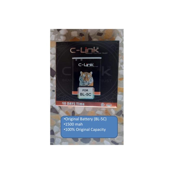 Battery  BL-5C 1500mah Original For Nokia 1110 1200 1208 1280 1600 2600 2700 3100 3110 5130 6230 N70 N72