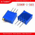 10pcs 3296W-1-503LF 3296W 50K ohm 503 3296W-1-503 3296W-503 W503 Trimpot Trimmer Potentiometer. 