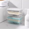 Multifunctional Soap Dish Hands-free Foam Box With Sponge Roller Drain Household Rub-free Laundry Soap Box Bathroom Shower Box. 
