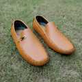 Mustard Importia Synthetic Leather Loafer Shoes For Men. 