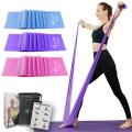 Therapy Flat Resistance Bands Set, Exercise Stretch Bands for Stretching, Flexibility, Pilates, Yoga, Ballet, Gymnastics and Rehabilitation. 