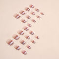 Menggh (with glue) 24pcs Artificial Nails, Hot-selling French False Nails. 