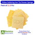 Soldering Iron Bit/Tip Cleaning Sponge Cleaner High Temperature Enduring Cleaner Sponge For Electric Welding Soldering Iron Tip By Electrica. 