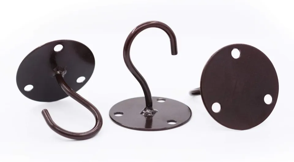Hang Plants Panzexin 3-Pack Stainless Steel Wall Mount Plant Hangers   Heavy Duty Ceiling Hooks With Screws & Anchors Flower Pot