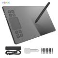 VEIKK A50 10 x6 Inch Drawing Tablet Graphics Digital Tablet Android Windows MAC with 8192 Level Battery-Free Pen. 