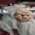 Old Man Human Face Mask With long hair and beard. made by Rubber.. 