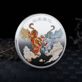 Souvenir Medal Highly Detailed Chinese Tiger Year Metal Badge. 