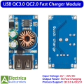 USB QC3.0 QC2.0 Quick Charger Module | 24W 5V 3.4A Single USB Output | Fast Charging Board for Mobile Power Bank & DIY by Electrica. 