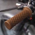 Cafe Racer Handle Grips Silicone Motorcycle Handle Grips Vintage Style Rubber Grips 1 Set. 
