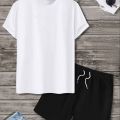 Tracksuit New Design Round Neck Half Sleeves T Shirts Top Quality Gym wear and comfortable Pair Shirt and Short For Men. 