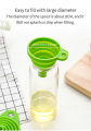 [High quality] Folding Foldable Funnel Hopper Collapsible oil funnel. 