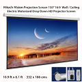 Hitech-Vision Electric Projector Screen - Matt White 150" 16:9 (10.9 ft x 6.1 ft). 