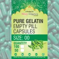 Pure Gelatin Empty Pills Capsule Shells Halal Powder & Herb Filling 500 pcs. 
