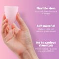 Pack of 3 Menstrual Cups, Period Cups + Box + Manual + Fabric Bags. 
