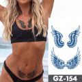 Juice Lasting Waterproof Temporary Tattoo Sticker Flower Chain Butterfly Ink Flash Tattoos Female Waist Body Art Tatoo. 