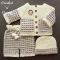 baby boys crochet dress set / woolen dress for boys. 