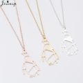 Jisensp Necklace Lucky Origami Penguin Necklace For Girls Lovely Vivid Animal Penguin Pendant Necklace Trendy Jewelry. 