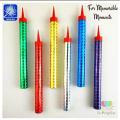 Pack Of 6 china Sparkling Candles. 