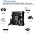 Router Fan DIY PC Cooler TV Box Wireless Cooling Silent Quiet DC 5V USB Power 120Mm Fan 120X25mm 12CM W/Screws Protective Net. 