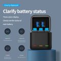 3-channel USB charger with c-cable for GoPro hero 9 black, fully compatible with Go Pro 9 camera Safe Charging with Multi-Protection brand new and high quality. 