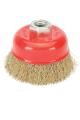 Brush Scrapper Crimped wire cup Cleaning Angle Grinder Brush Cup Compatible with 4 Inch Grinder. 
