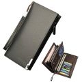 Baellerry Long Wallet For Men Slim Money Mobile Men Leather Wallet Card Holder. 